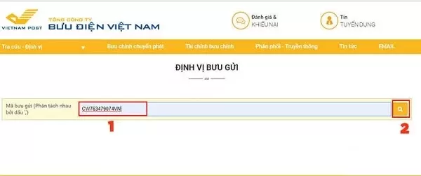 Theo dõi đơn hàng từ xa qua trang web, điện thoại qua mã vận đơn