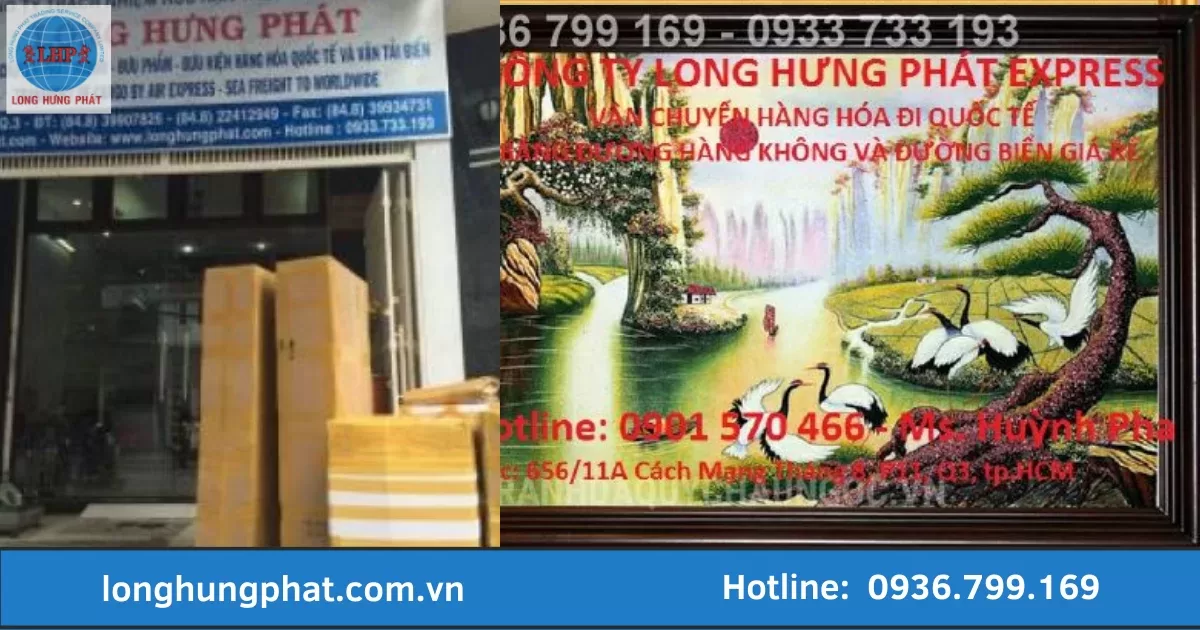 gửi tranh sơn dầu đi Úc