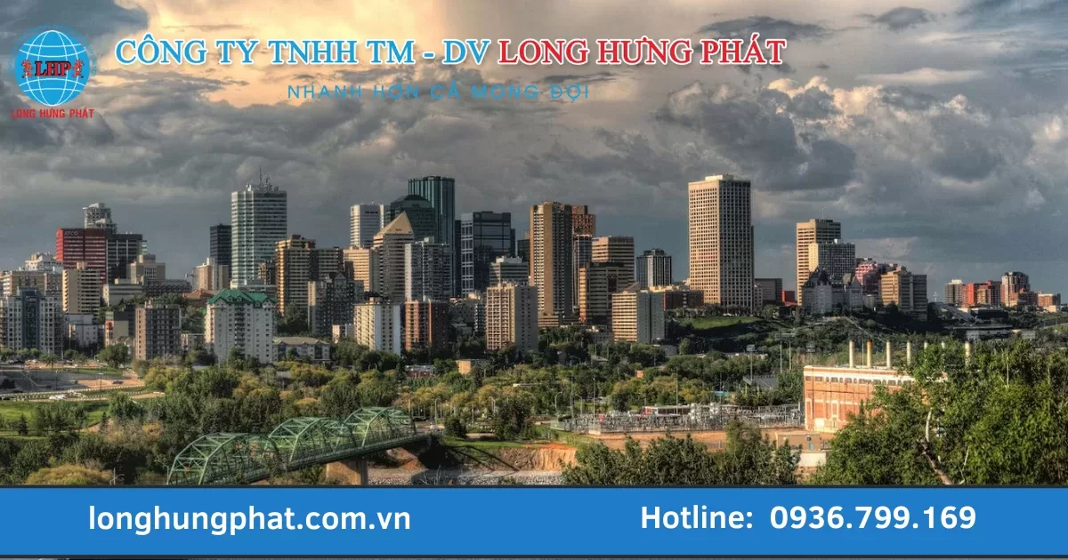 chuyển phát đi Edmonton mất bao lâu?