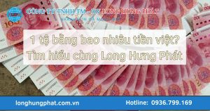 1 tệ bằng bao nhiêu tiền việt?