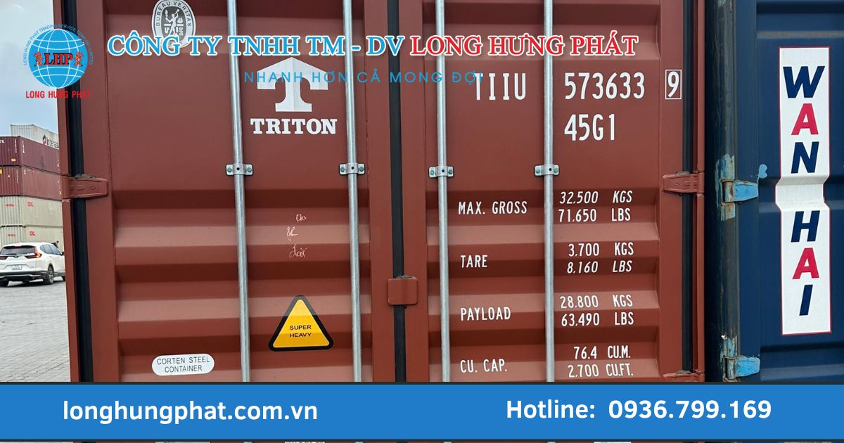 ký hiệu trên container