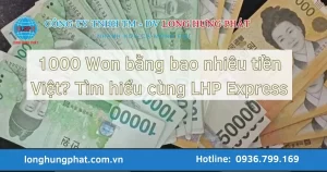 1000 won bằng bao nhiêu tiền việt