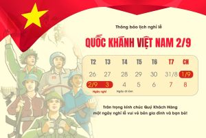 Lịch nghỉ lễ Quốc Khánh 2/9