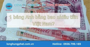 1 bảng Anh bằng bao nhiêu tiền Việt Nam năm 2024?