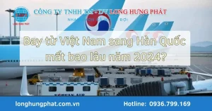 Bay từ Việt Nam sang Hàn Quốc mất mấy tiếng