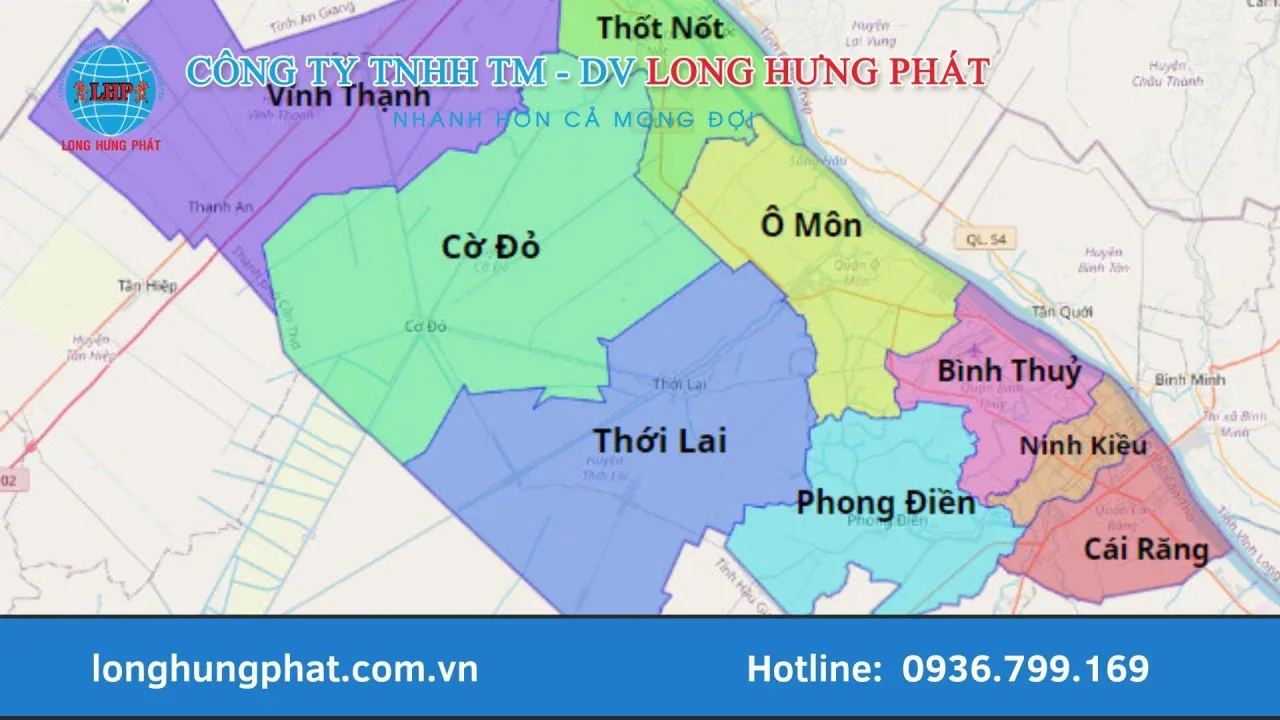 Mã ZIP Cần Thơ theo quận huyện