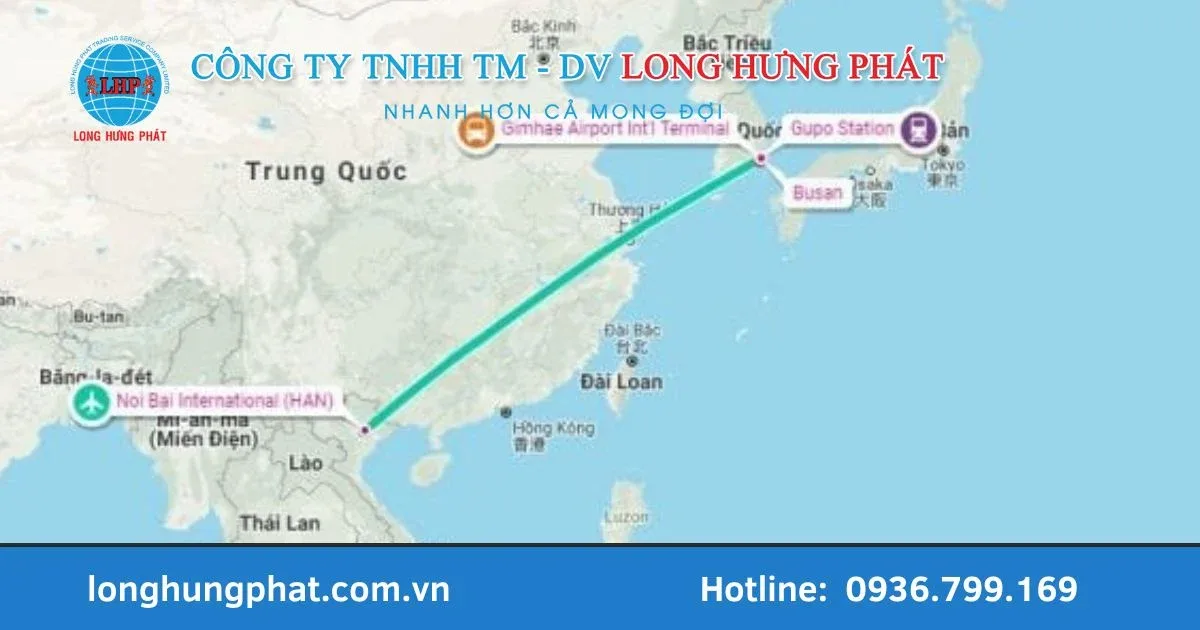 chặng bay từ Việt Nam đến Hàn Quốc