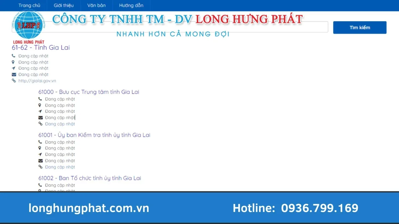 Hướng dẫn tra cứu mã bưu chính Gia Lai