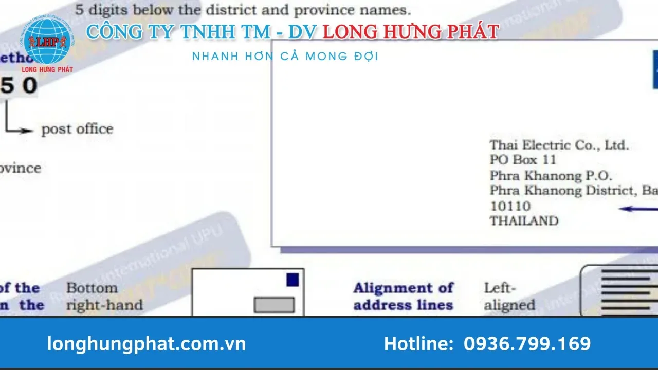 Cấu trúc mã bưu chính Thái Lan 2025